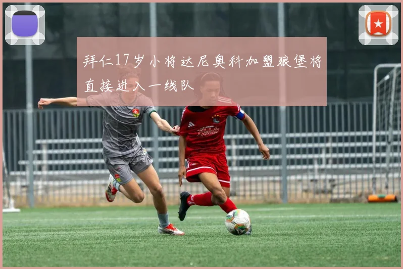 拜仁17岁小将达尼奥科加盟狼堡将直接进入一线队